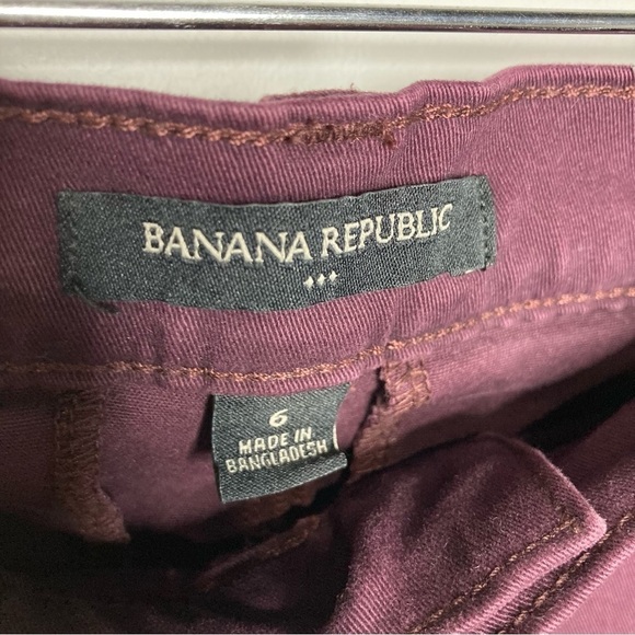 Banana republic factory maroon skinny pants size 6 - Picture 3 of 4